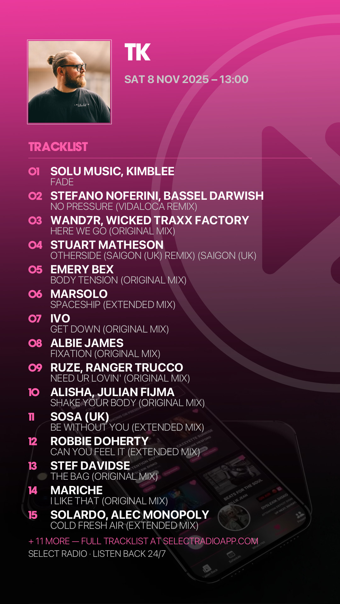 Tracklist Story Preview