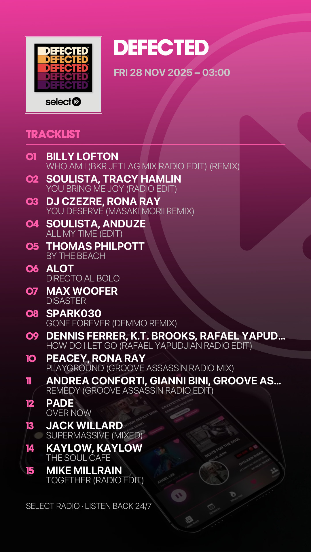 Tracklist Story Preview