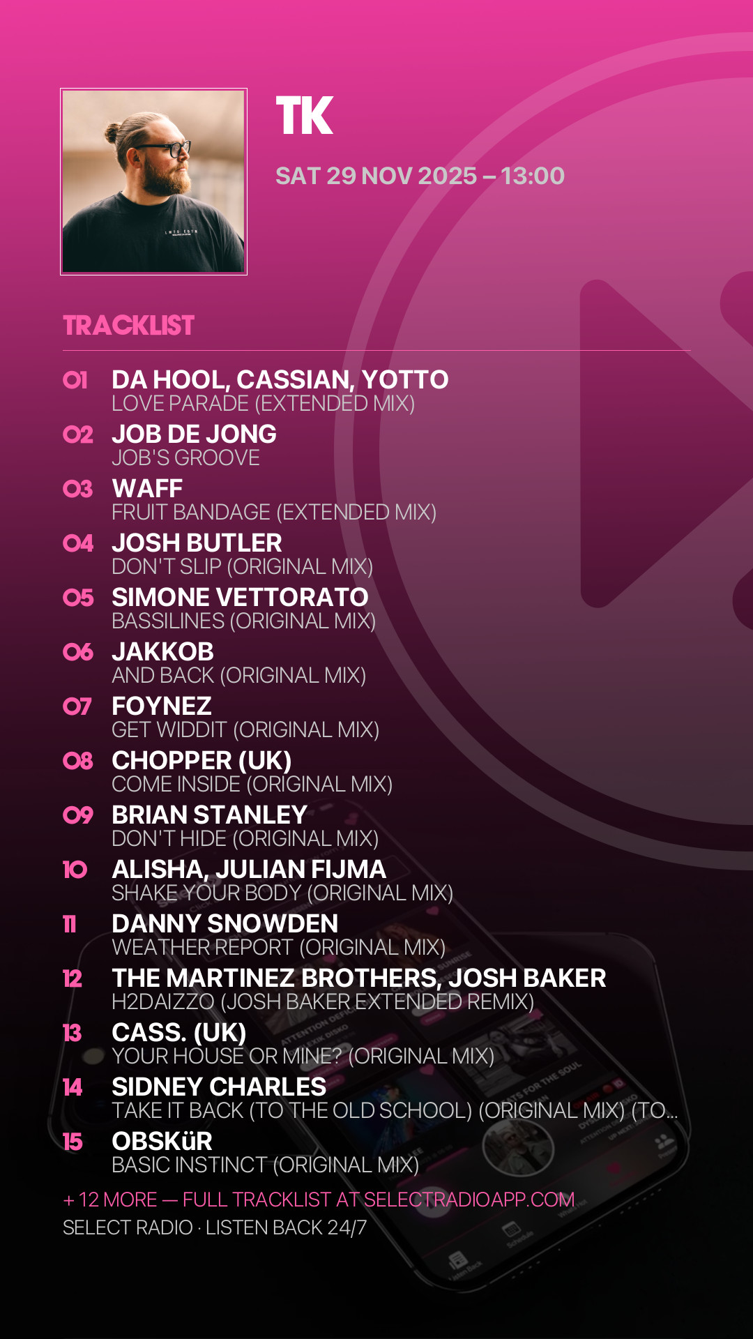 Tracklist Story Preview