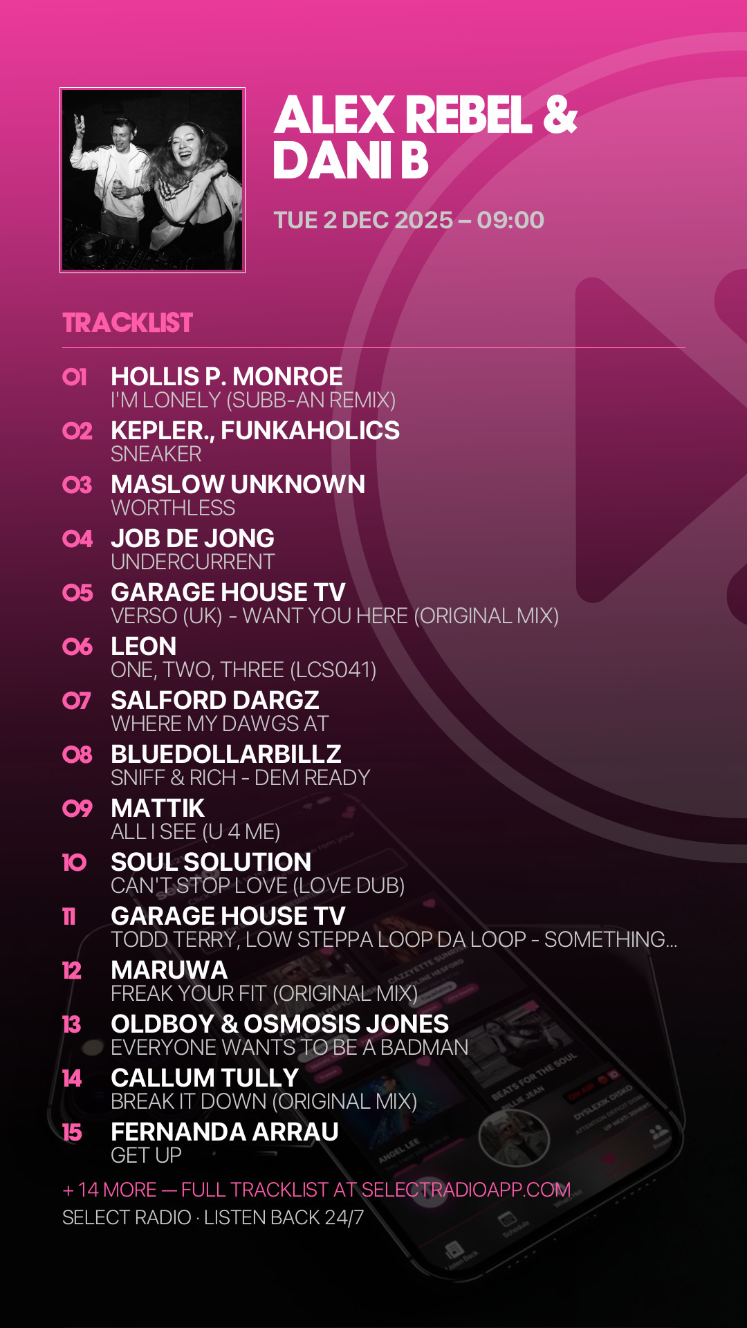 Tracklist Story Preview