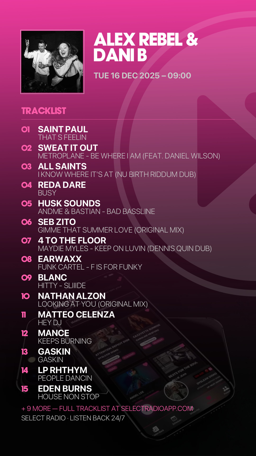 Tracklist Story Preview