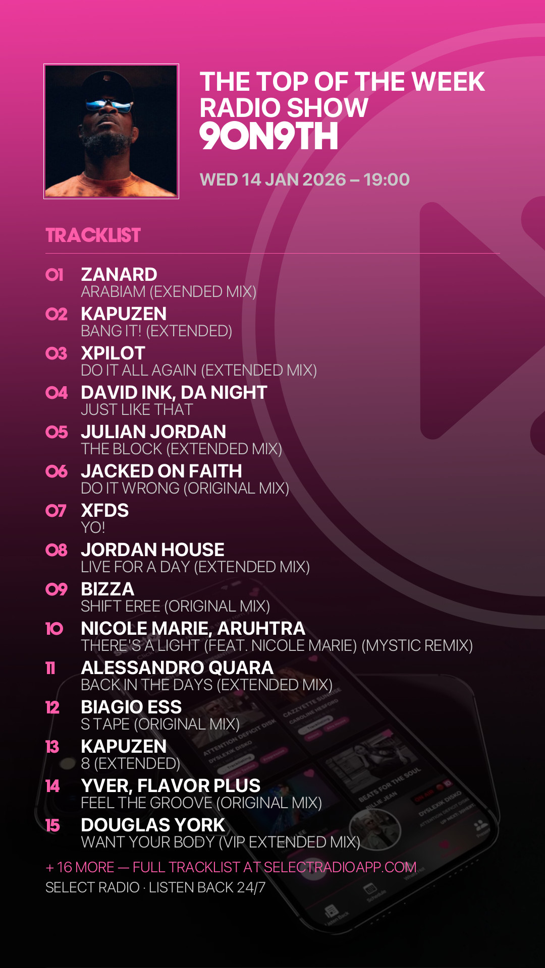 Tracklist Story Preview
