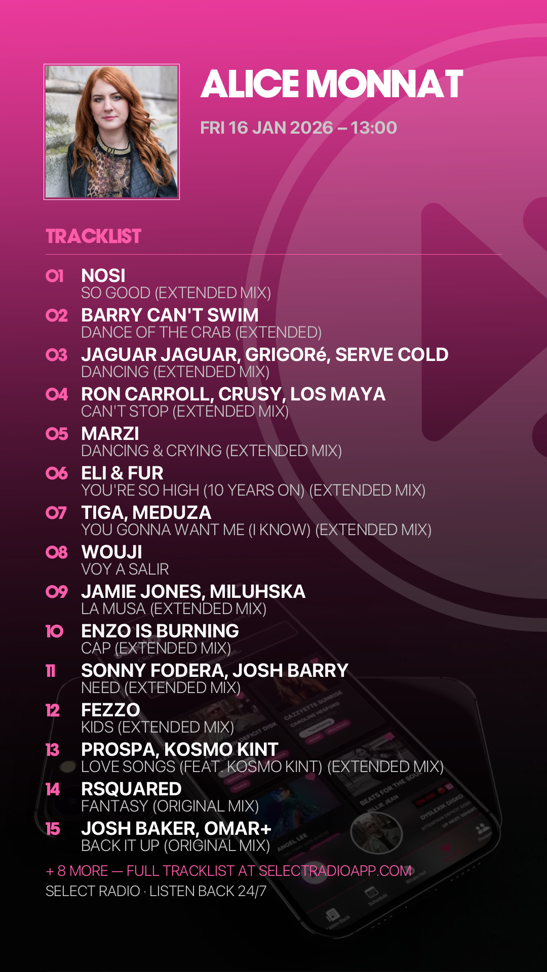 Tracklist Story Preview