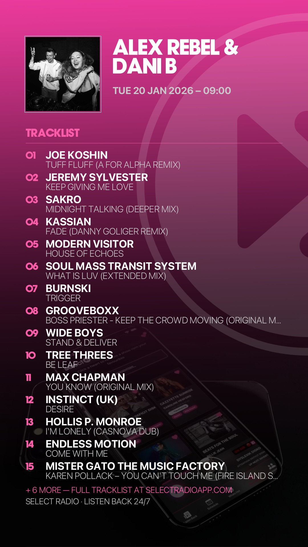 Tracklist Story Preview
