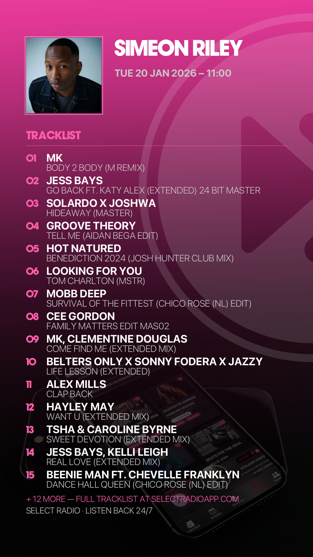 Tracklist Story Preview