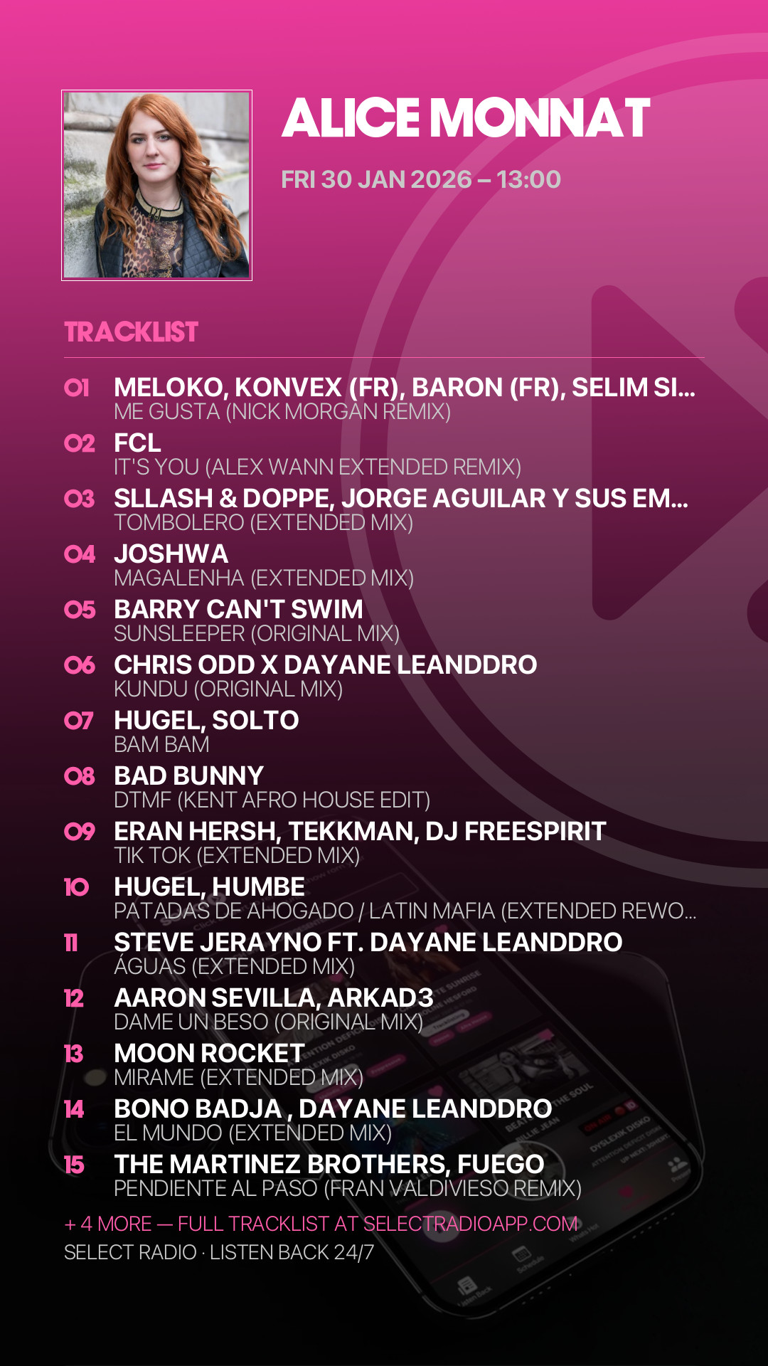 Tracklist Story Preview