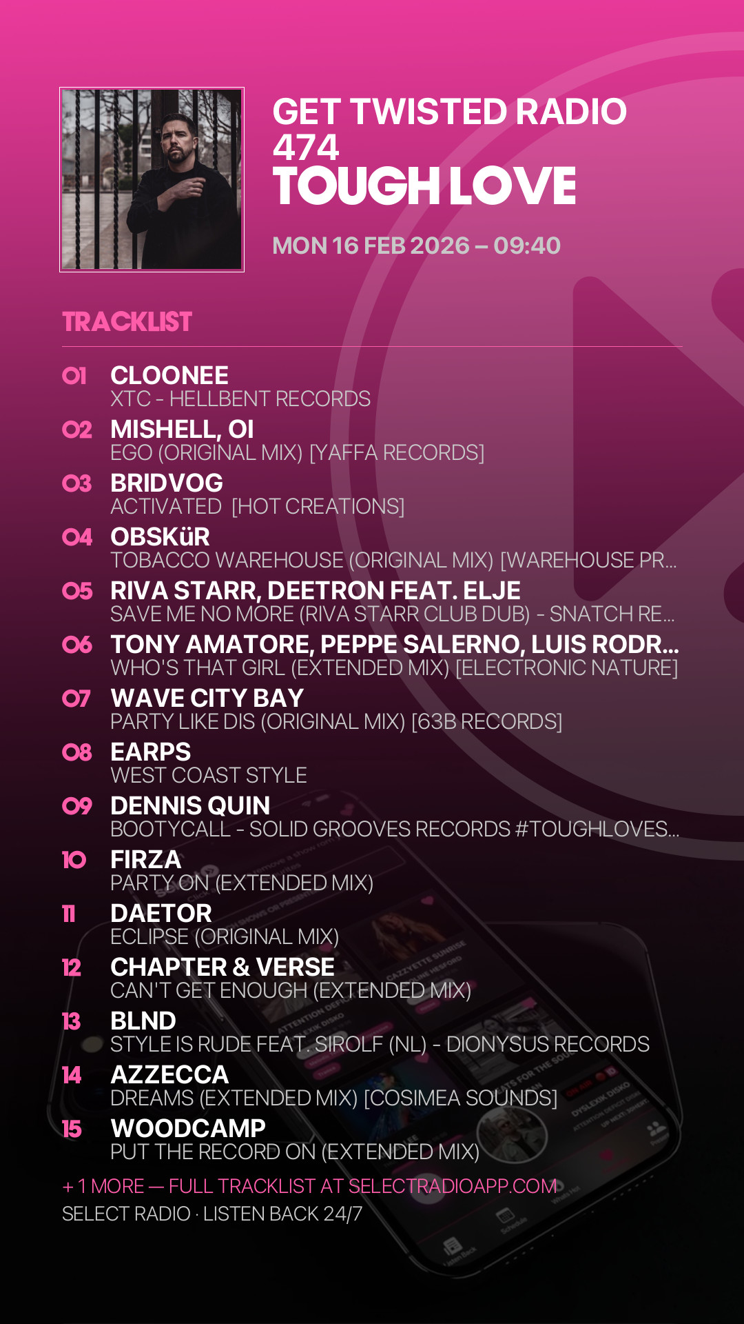 Tracklist Story Preview