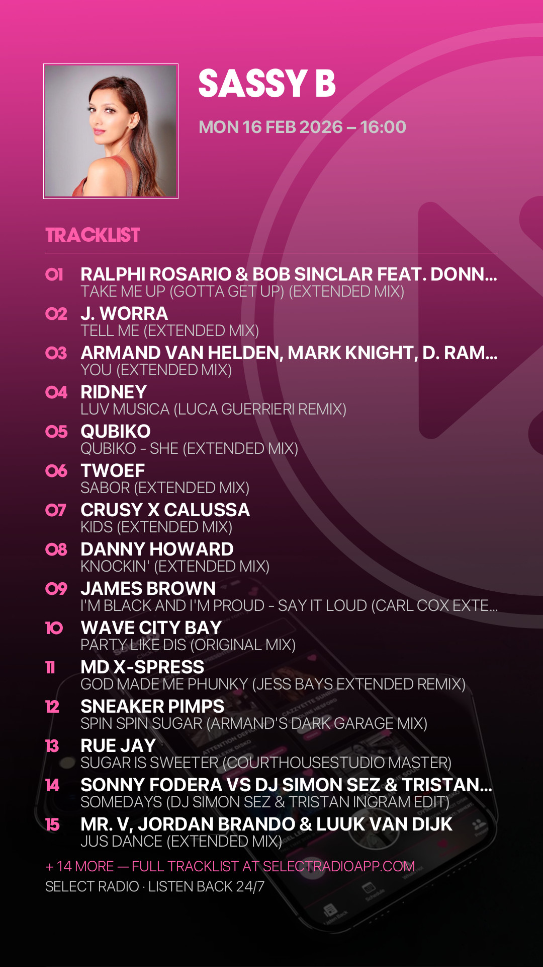 Tracklist Story Preview