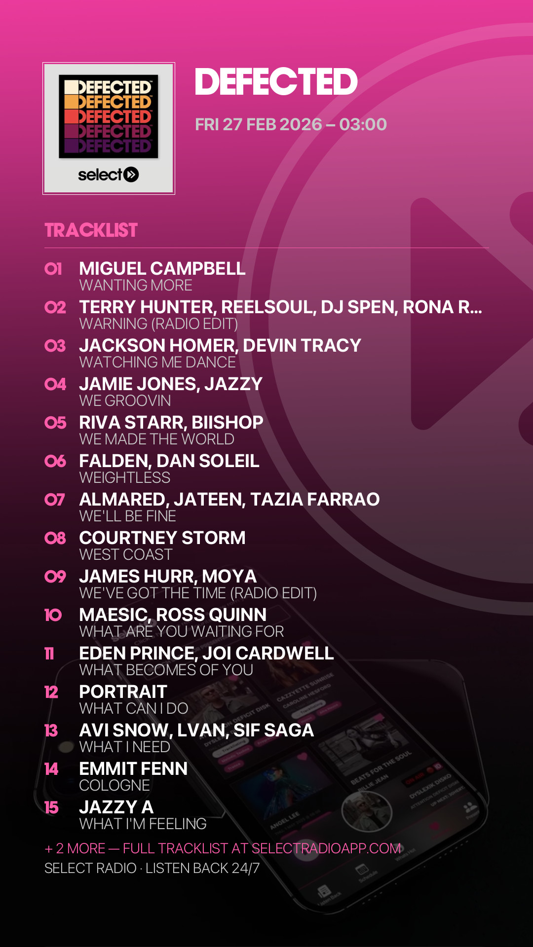 Tracklist Story Preview