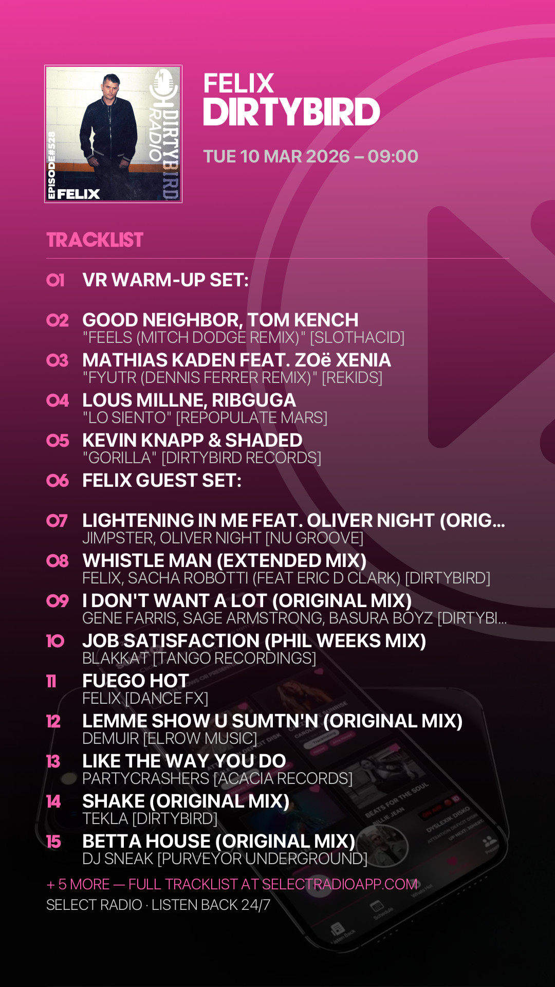 Tracklist Story Preview