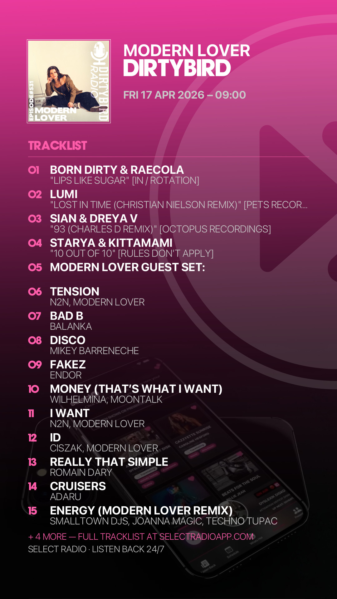 Tracklist Story Preview