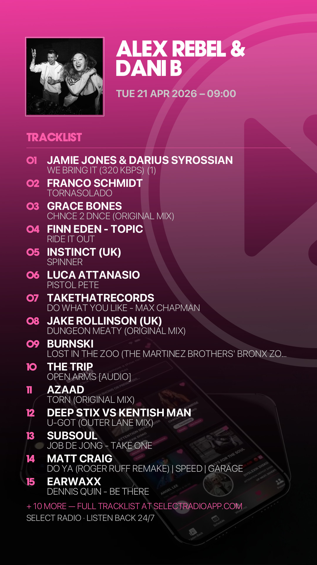 Tracklist Story Preview