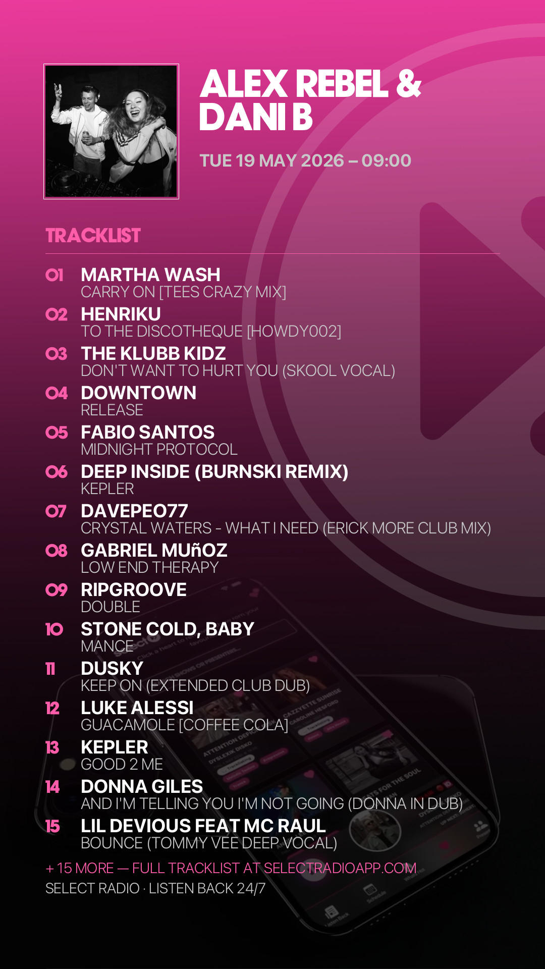Tracklist Story Preview