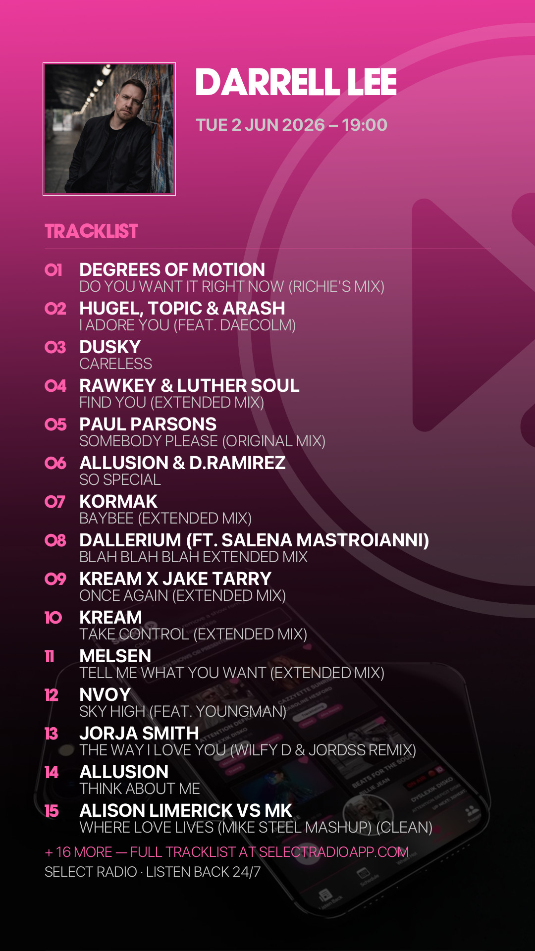 Tracklist Story Preview