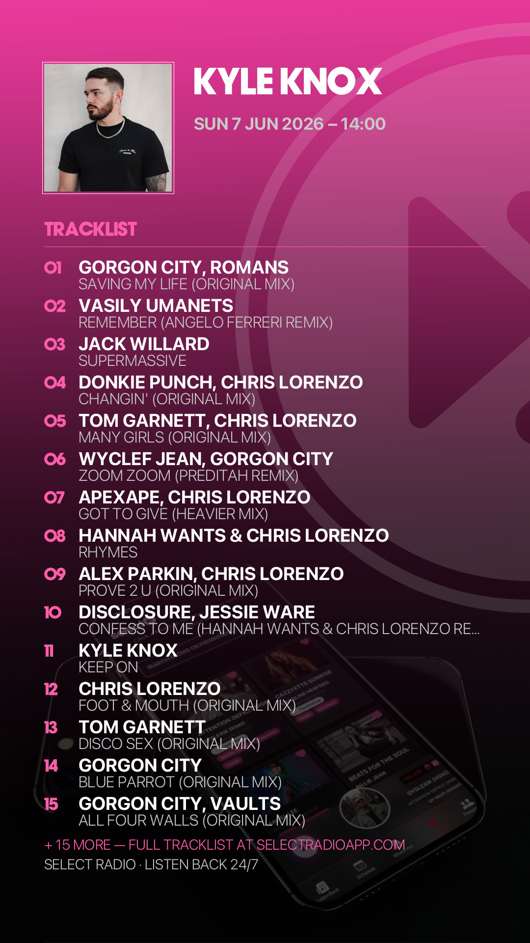 Tracklist Story Preview