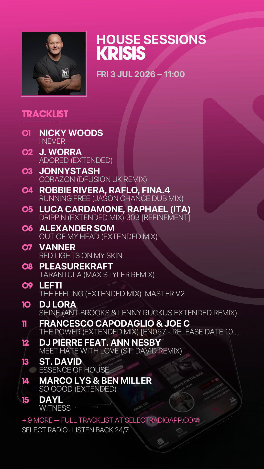 Tracklist Story Preview
