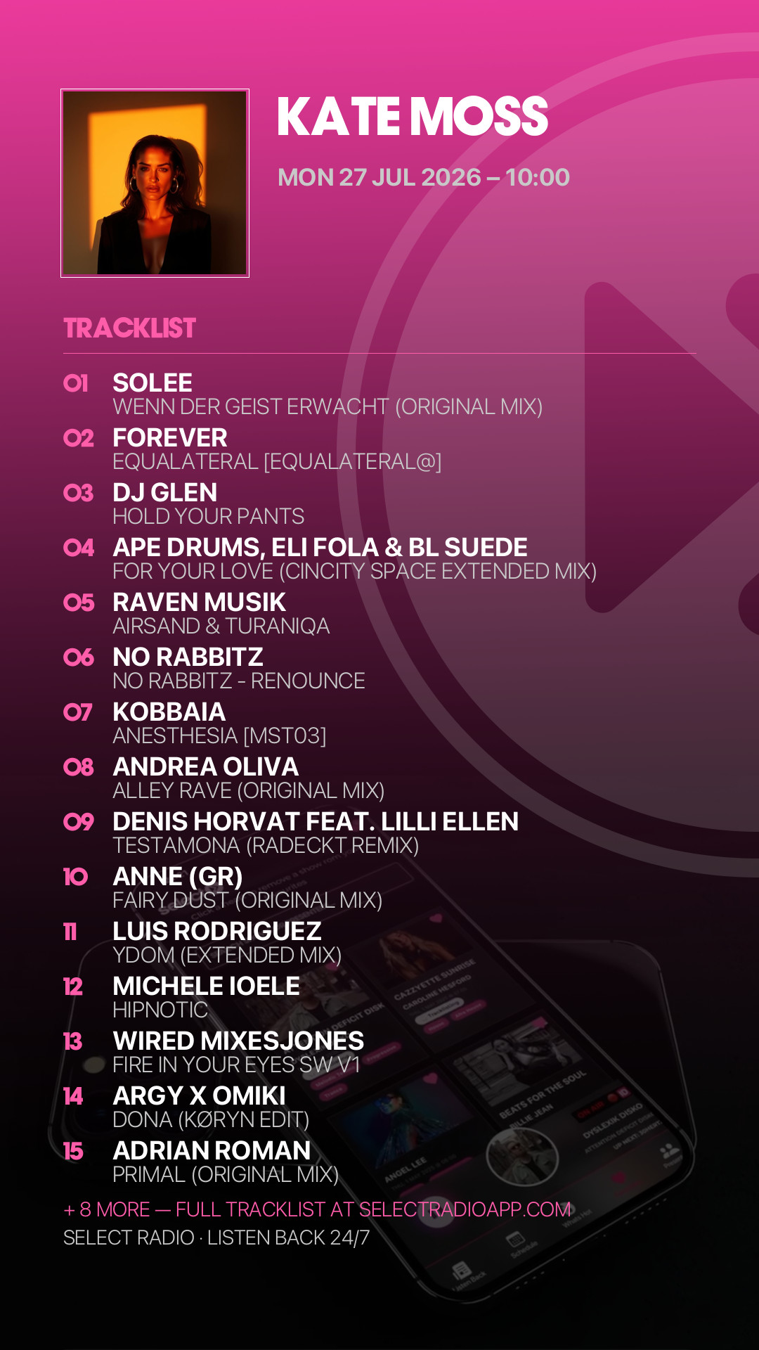 Tracklist Story Preview