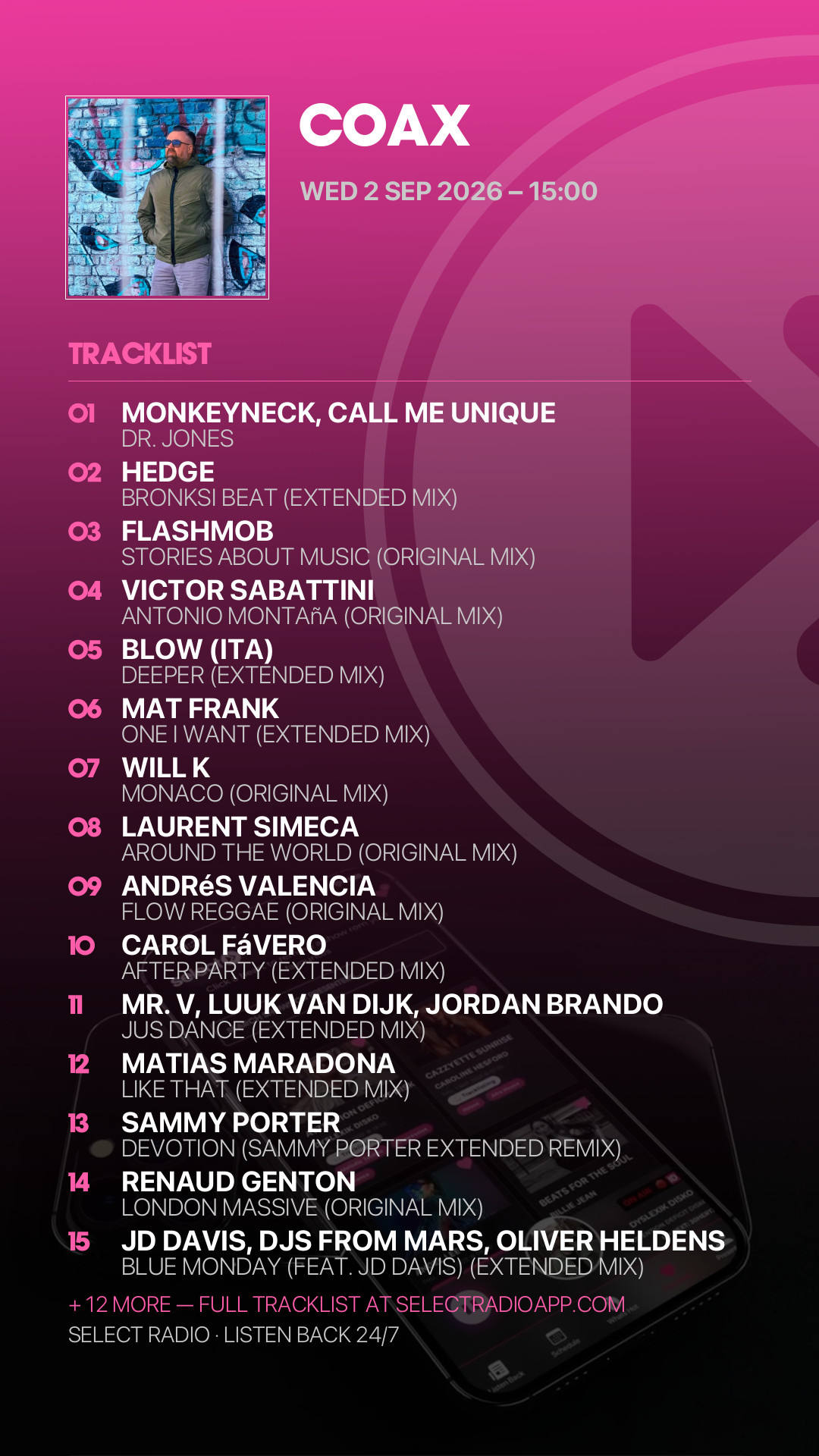 Tracklist Story Preview