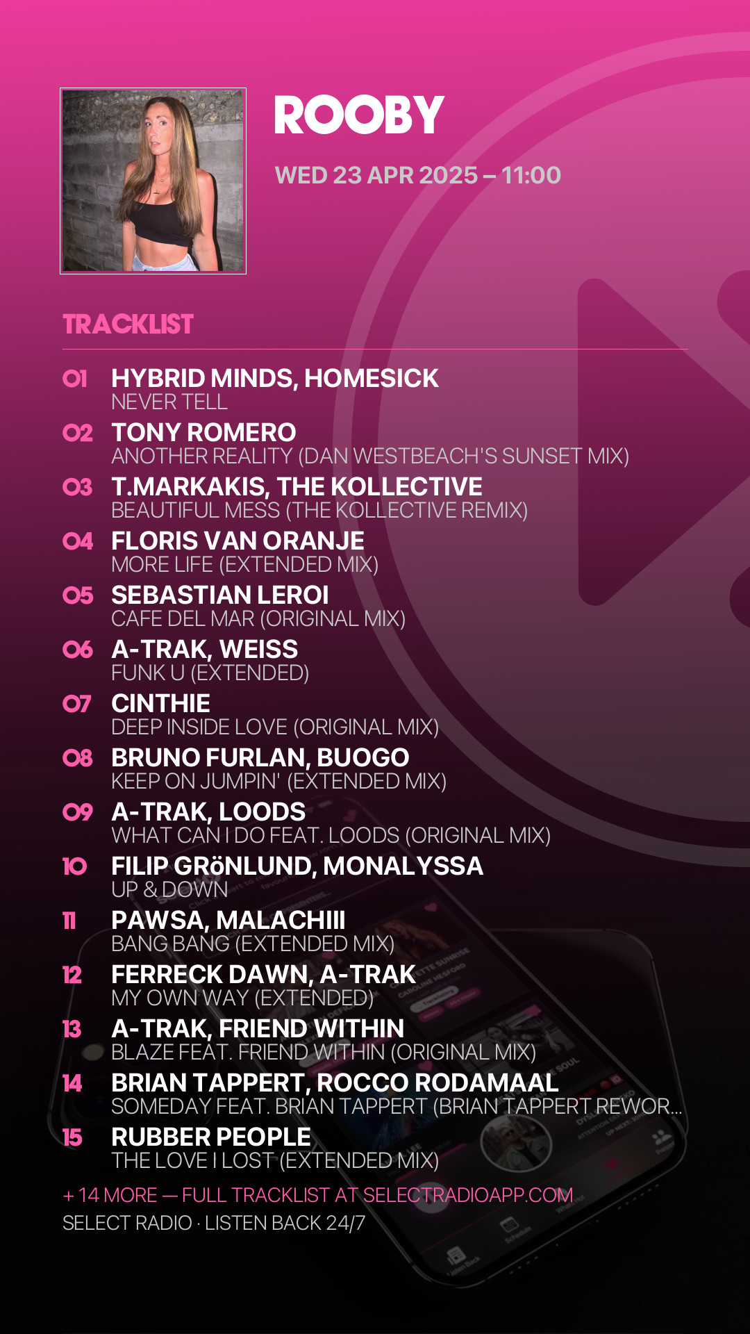 Tracklist Story Preview