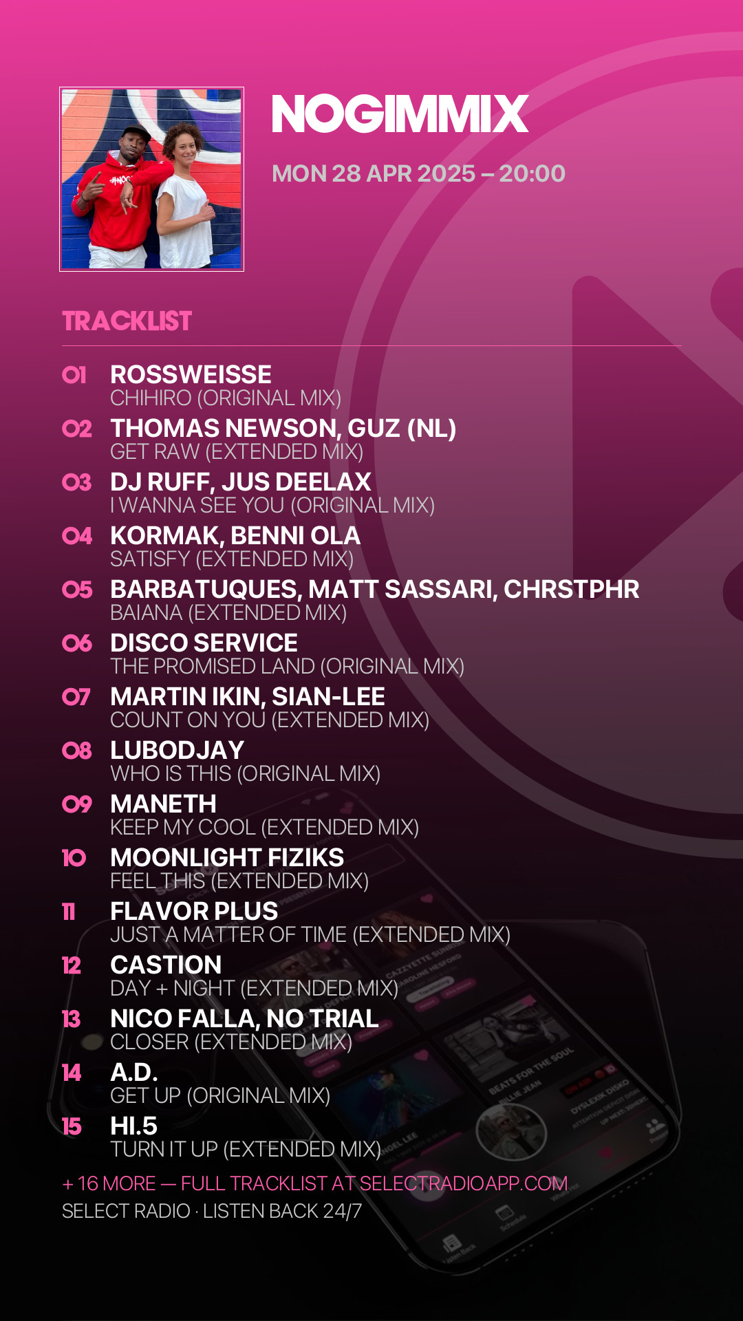 Tracklist Story Preview
