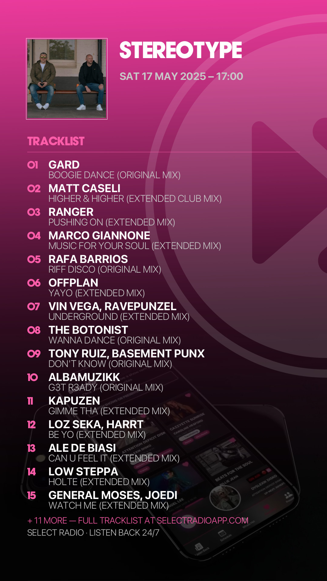 Tracklist Story Preview