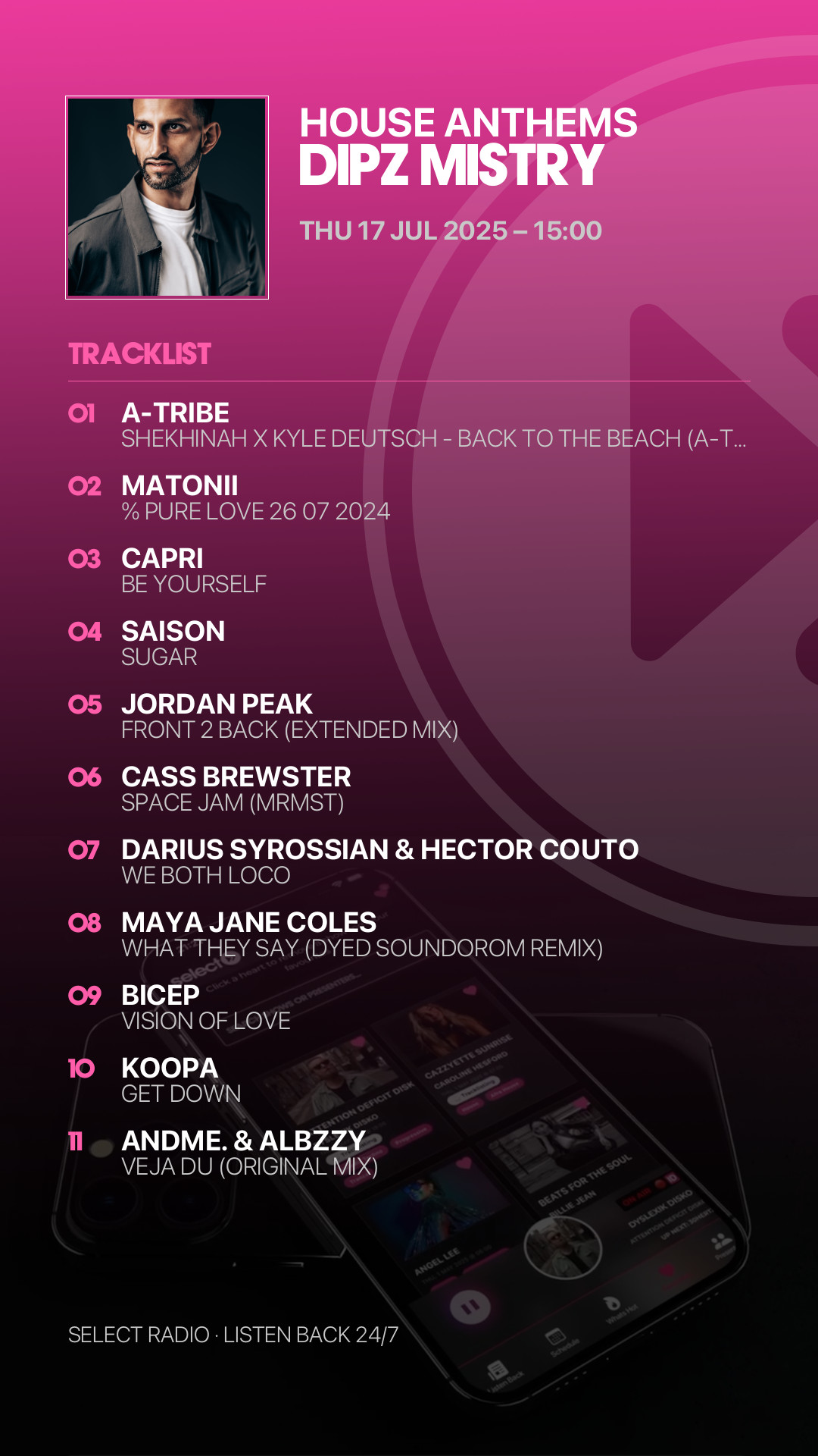 Tracklist Story Preview