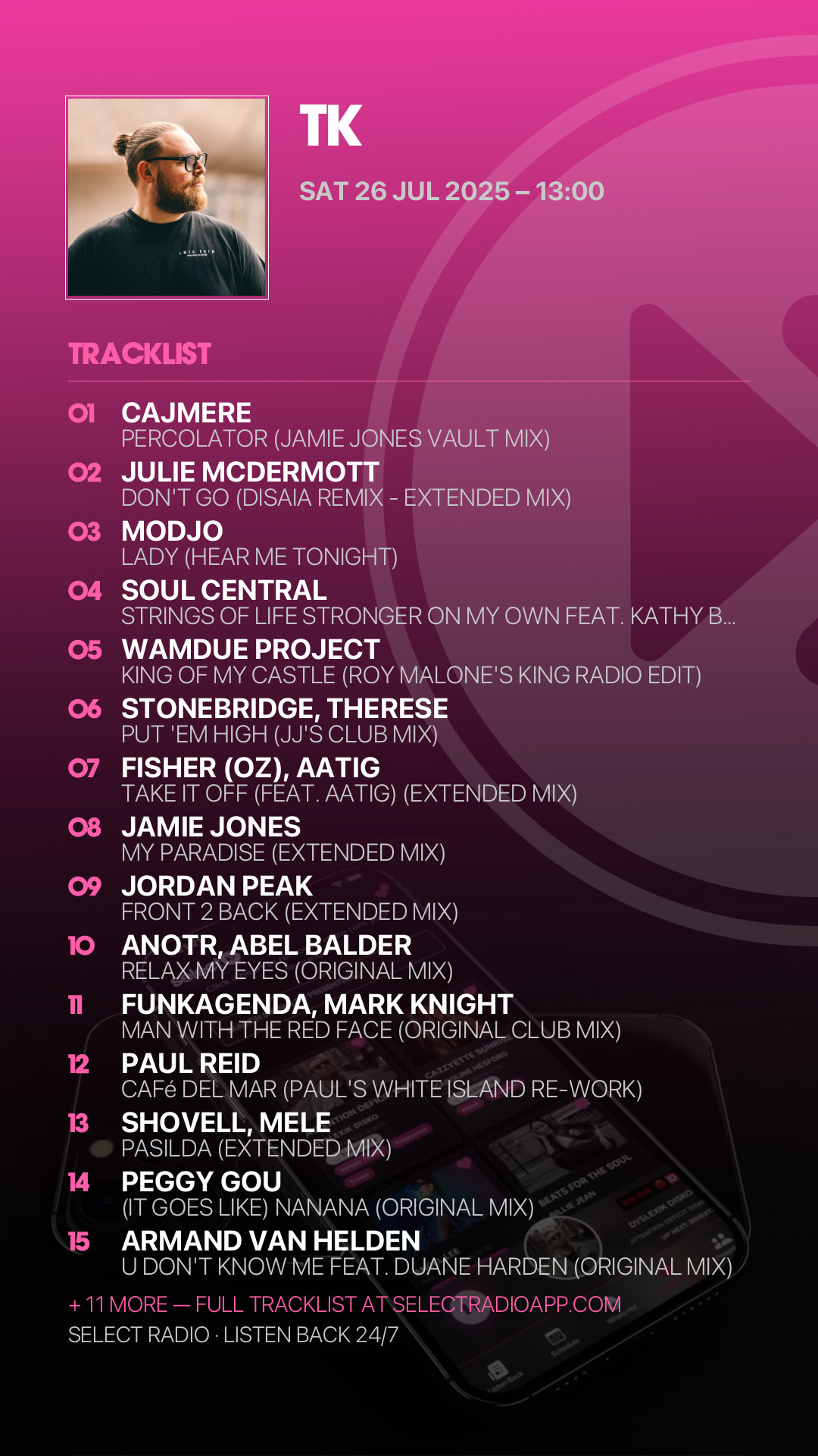 Tracklist Story Preview
