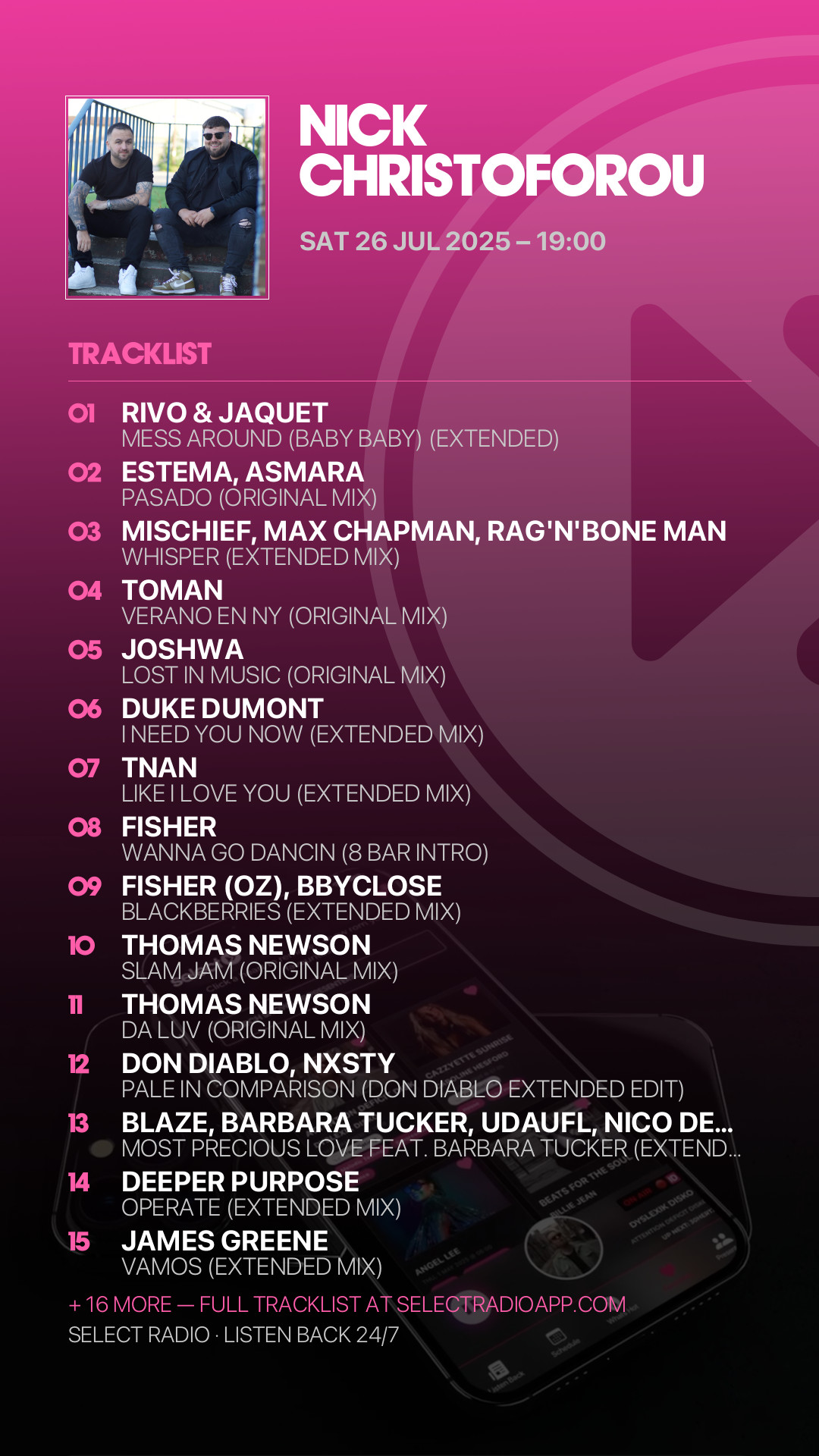 Tracklist Story Preview