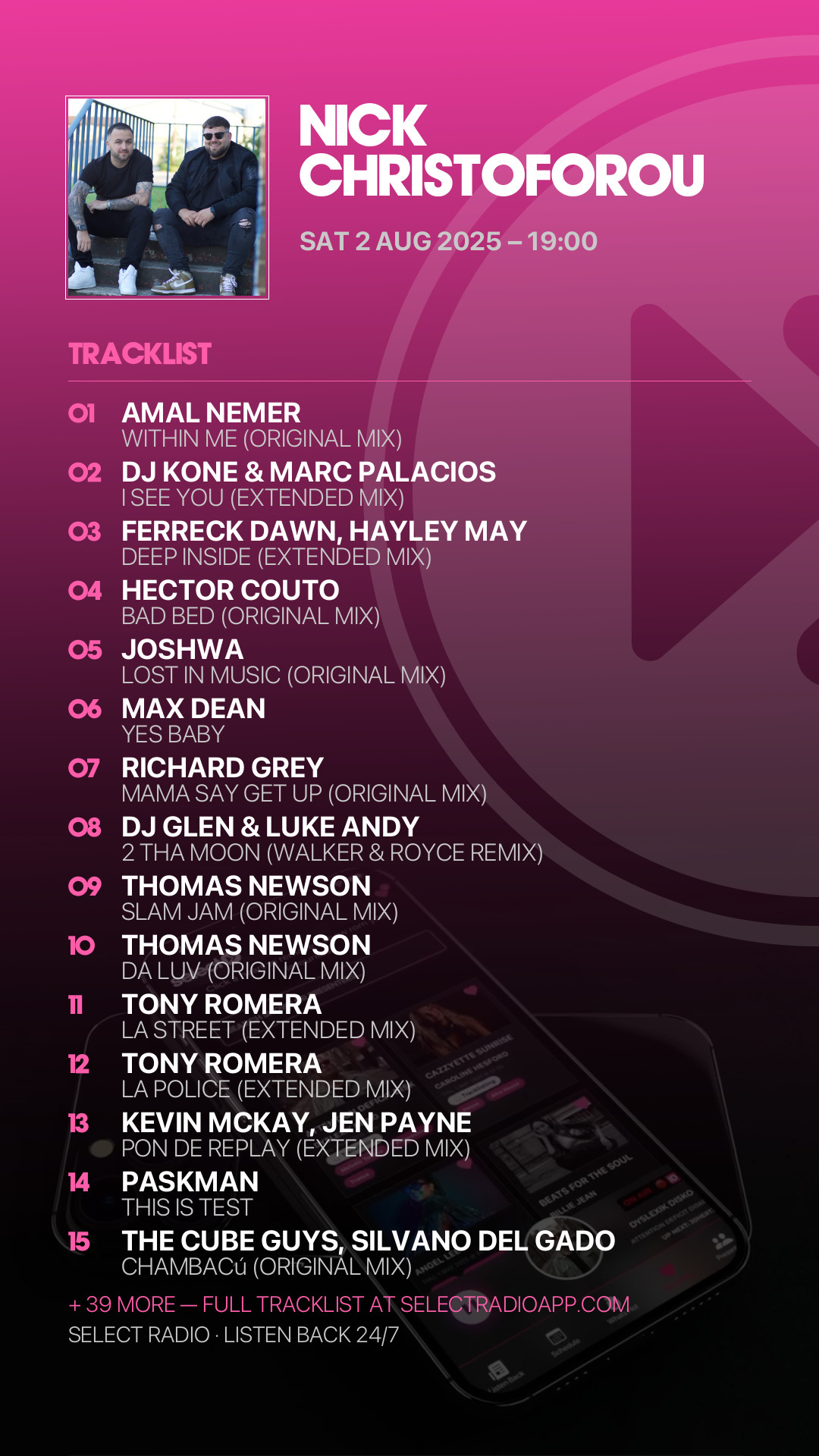 Tracklist Story Preview