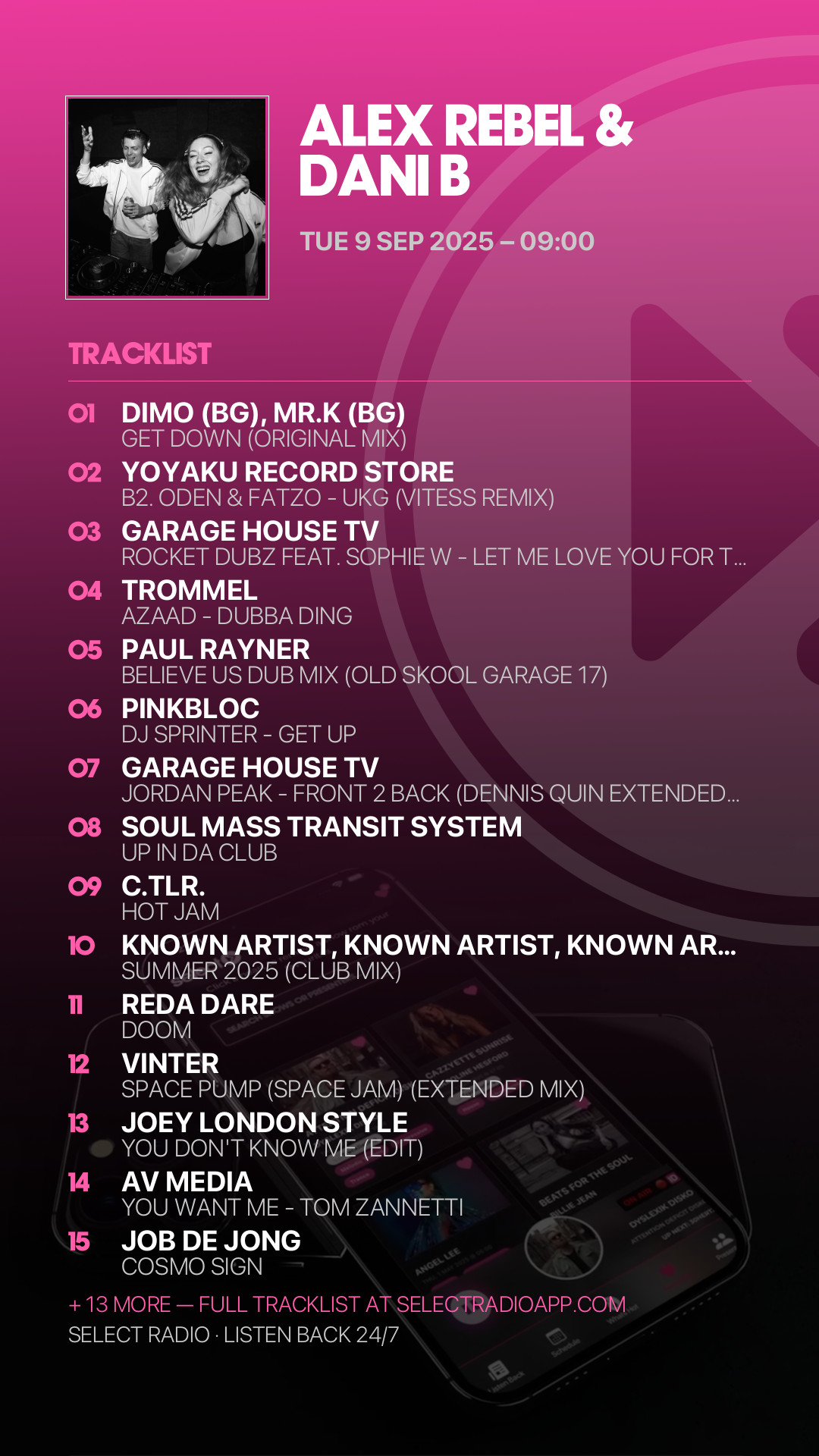 Tracklist Story Preview