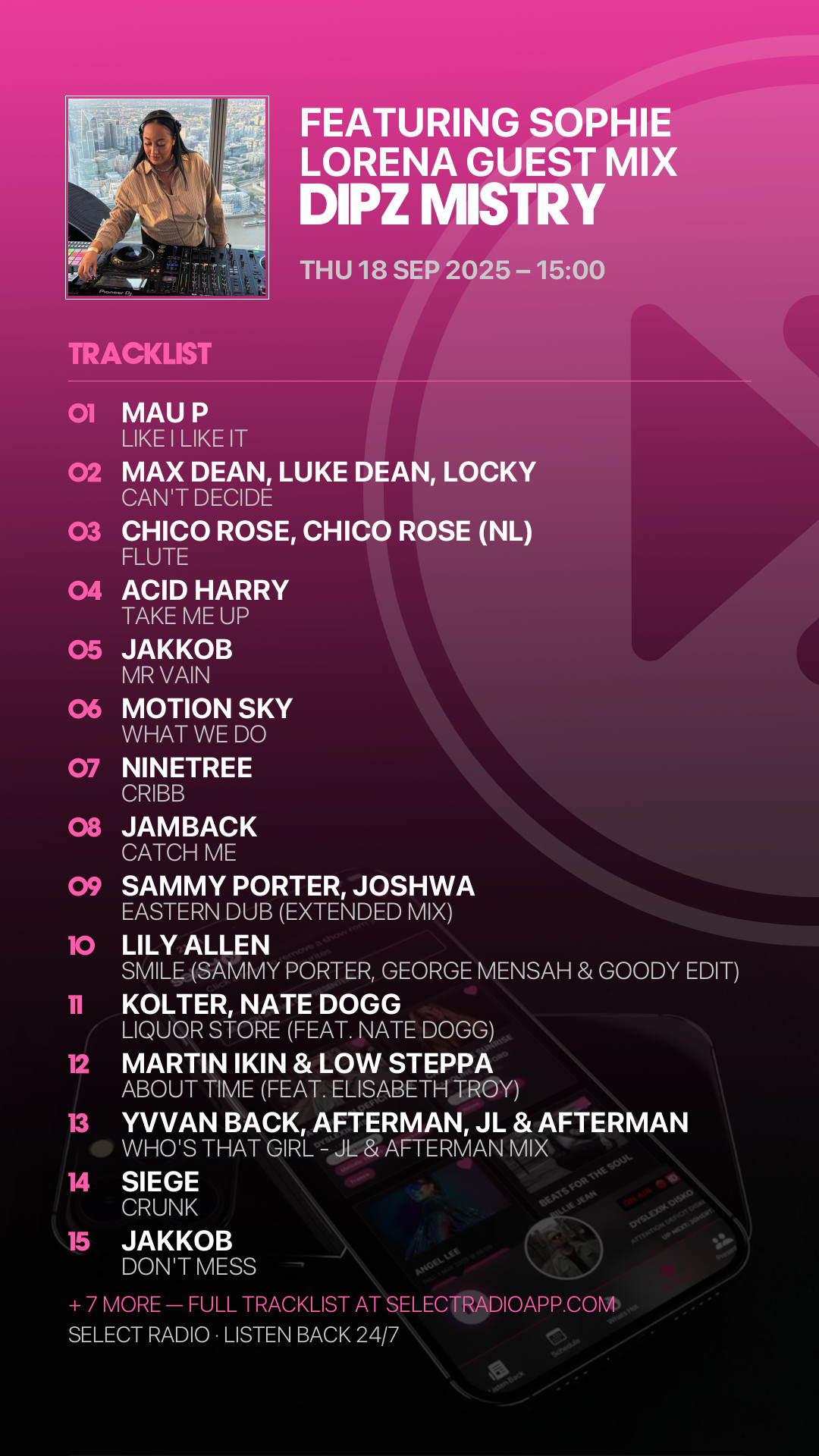 Tracklist Story Preview
